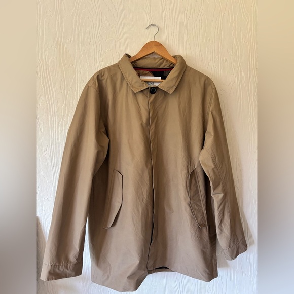 Herschel Men’s Tan Stowaway Mac Shell Windbreaker Jacket Coat - Picture 4 of 16